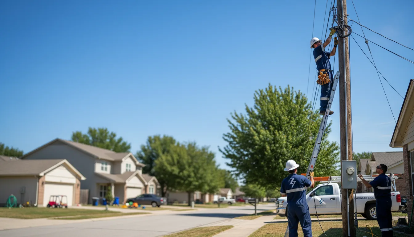 Residential electrician providing installation services in Columbus, MS